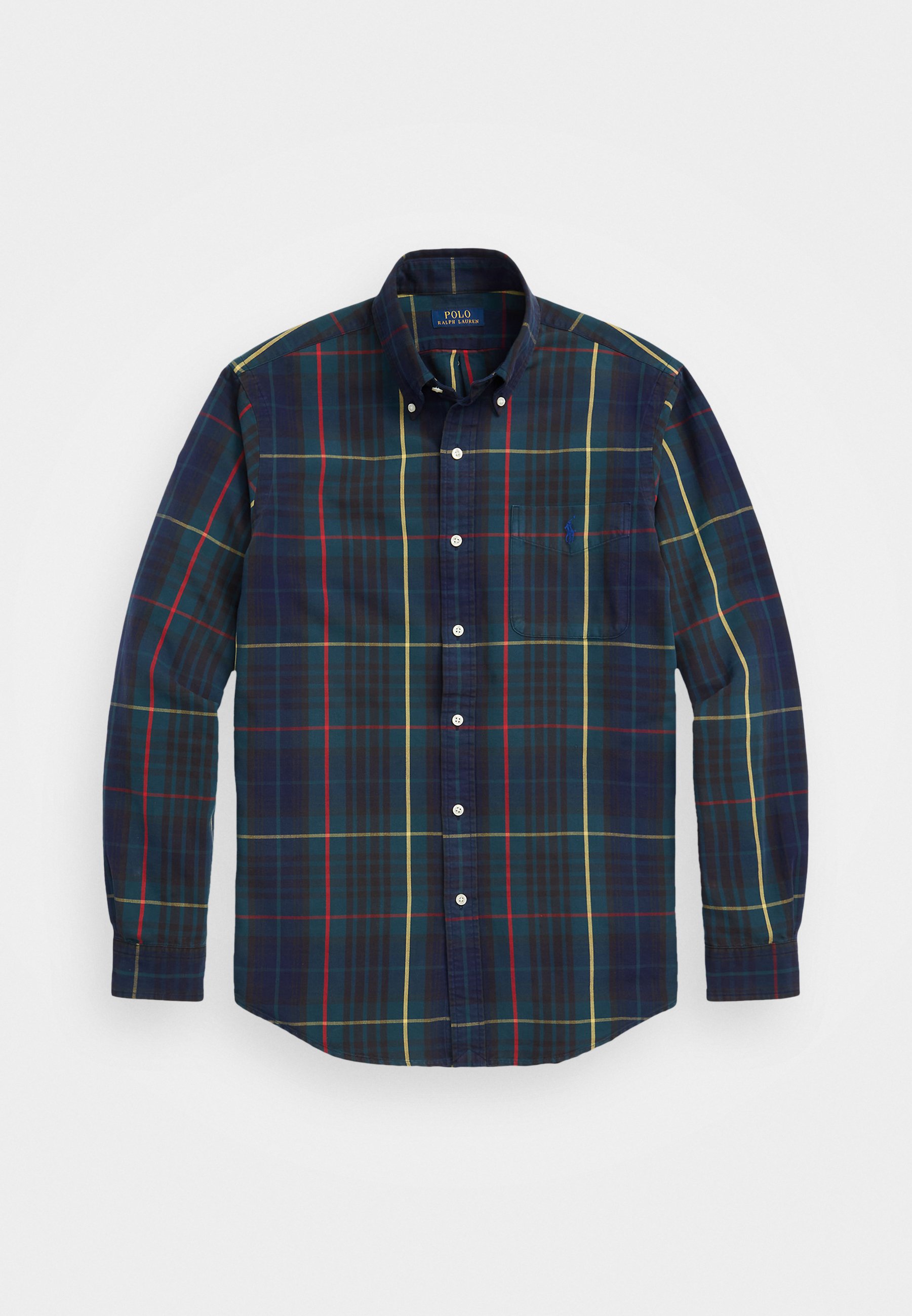 Polo Ralph Lauren LONG SLEEVE Camicia green/navy multi/blu