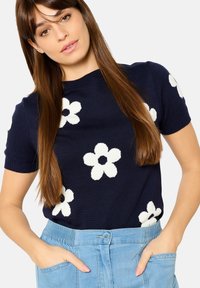LolaLiza Apdrukāts T-krekls - navy basic