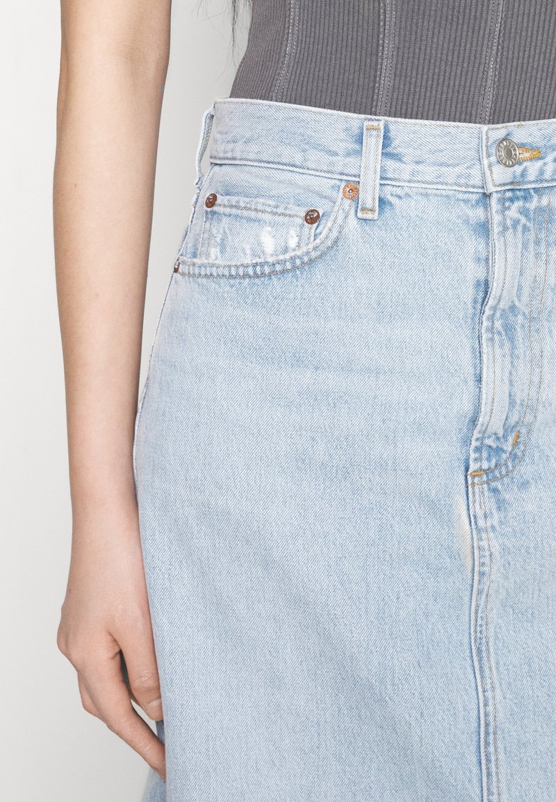 Agolde Jupe longue light blue/bleu clair (Seconde main