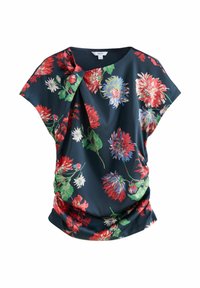 Non selezionato, navy red floral print