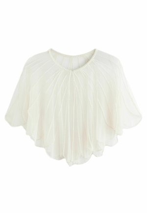 Next SHEER REGULAR FIT - Poncho - ivory cream