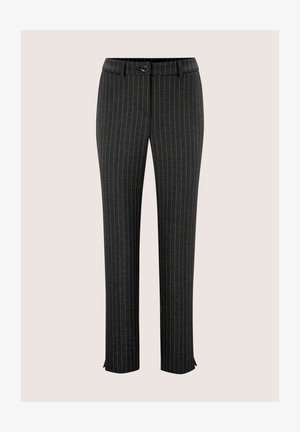 MADELEINE, MADELEINE HOSE NADELSTREIFEN-HOSE MIT BÜGELFALTEN - Broek - fog blue beige