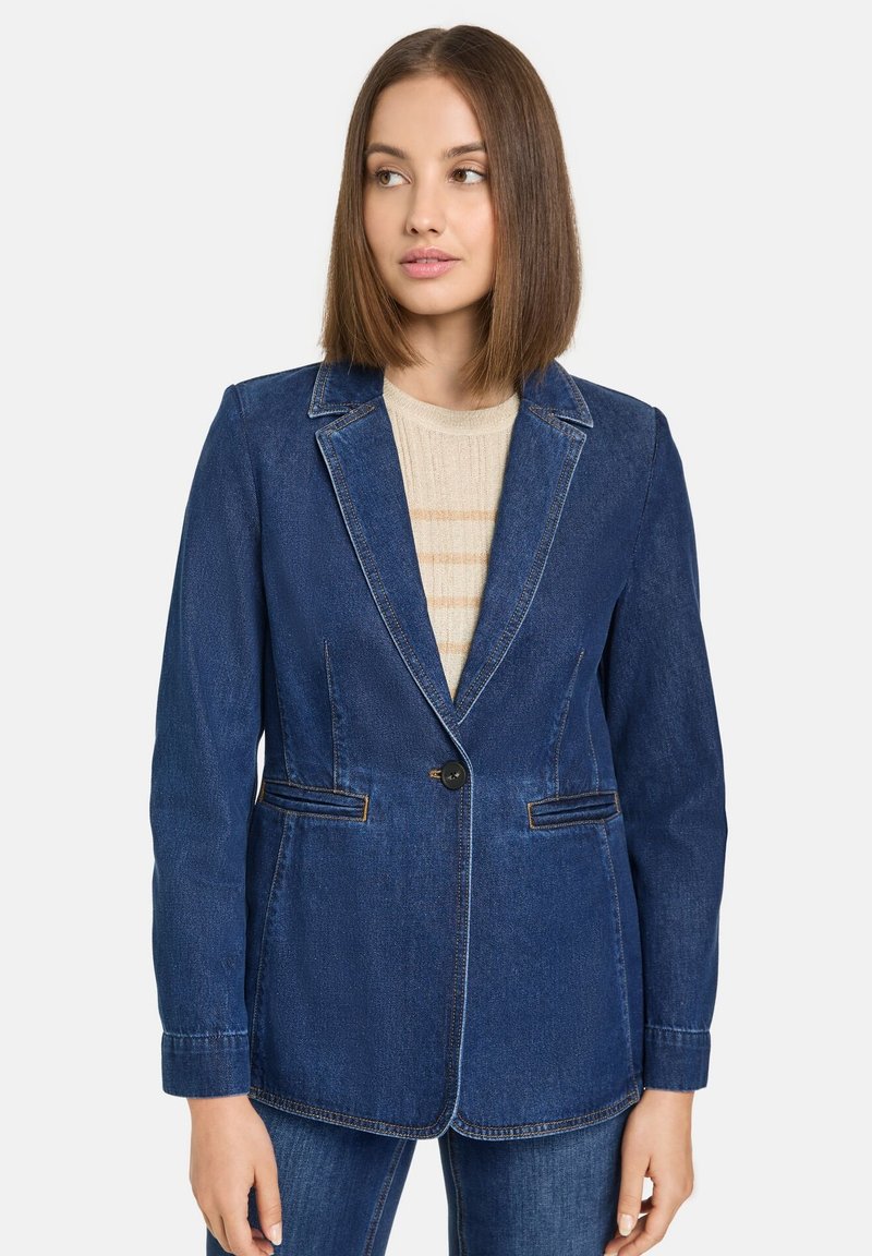 Taifun LANGARM - Jeansjacke - dark blue denim