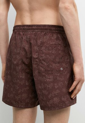 Massimo Dutti, PRINTED SWIMMING TRUNKS 00690199 - Shorts da mare - bordeaux