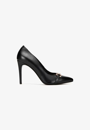 WITTCHEN CLASSIC HEELS WITH DECORATIVE CHAIN DETAIL - Zapatos altos - black