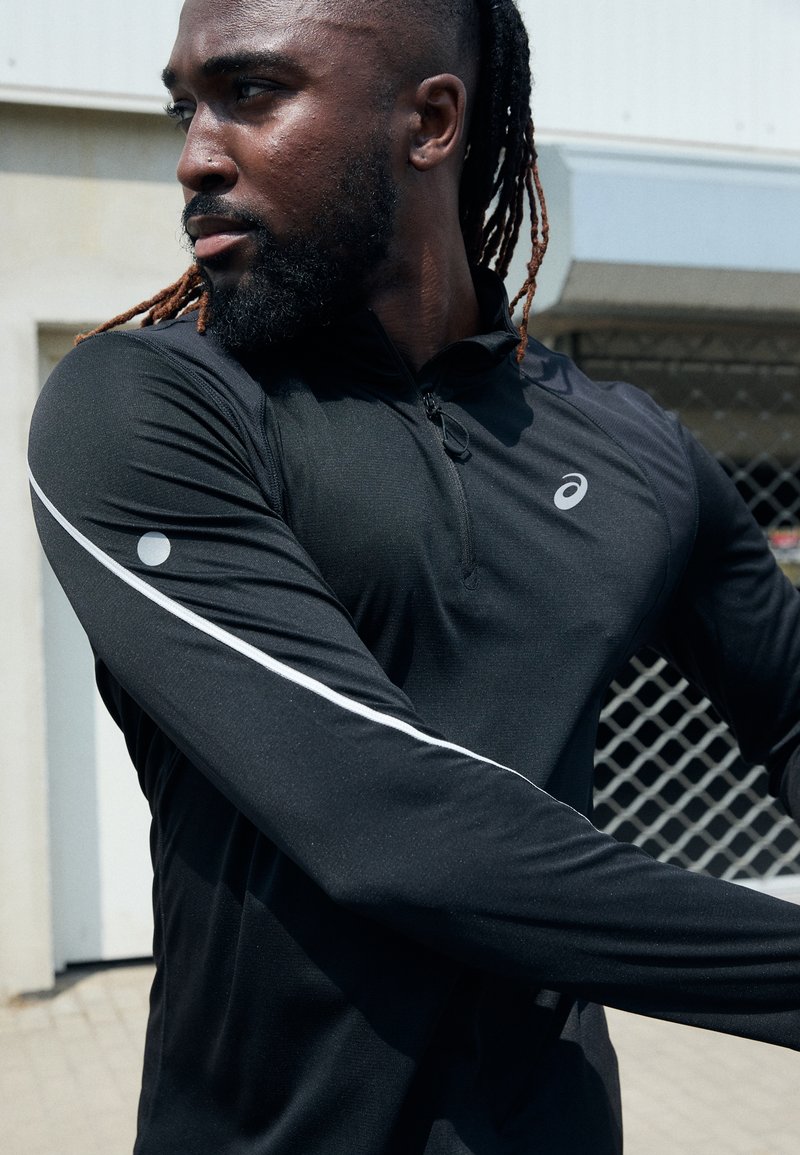 ASICS - ROAD LITE SHOW 1/2 ZIP TOP - Pikkade varrukatega topp - performance black, Suurenda