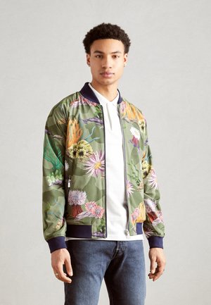 PRINTED REVERSIBLE JACKET - Giubbotto Bomber - navy blue/multi-colour