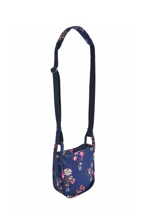 MINI MESSENGER - Skuldertasker - navy floral bunches