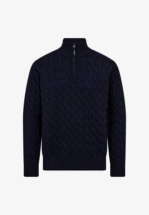 Dovre WITH ZIP - Striktrøje - blue