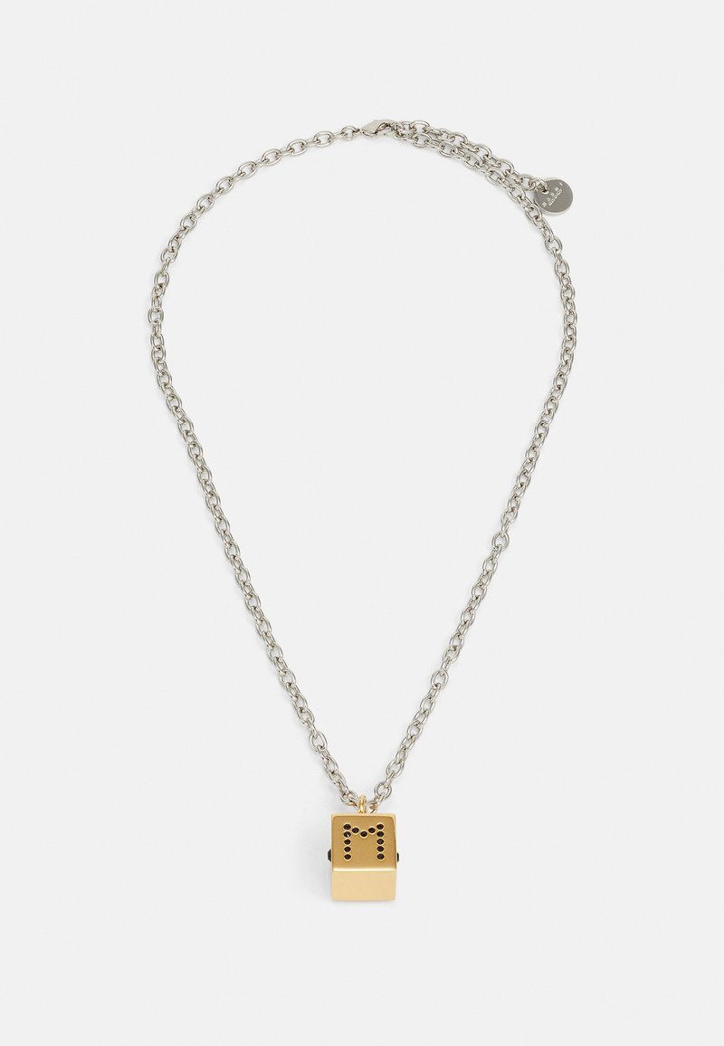 Marni CHAIN NECKLACE WITH DICE CHARM - Kaelakee - palladium-coloured