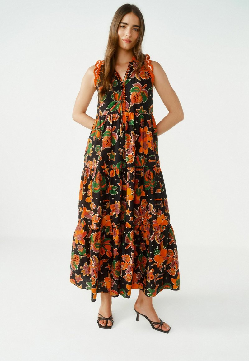Next TIERED SUMMER - REGULAR FIT - Maxikjoler - black