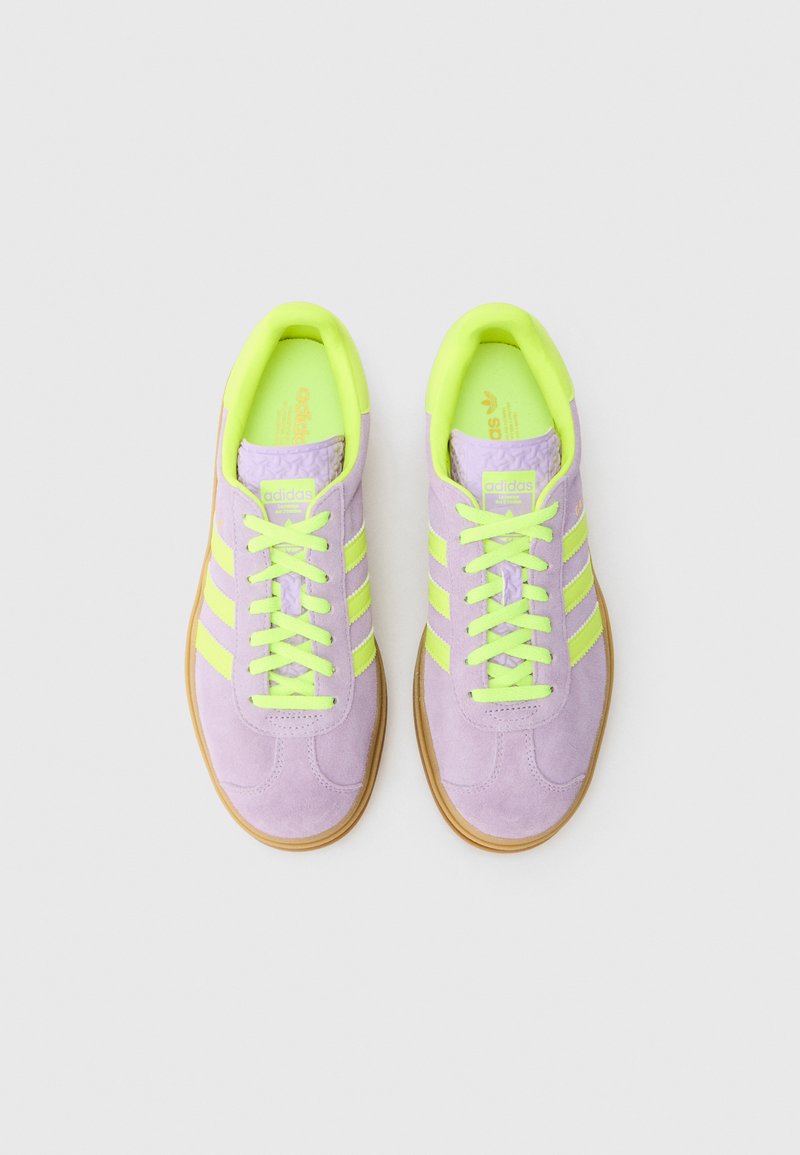 adidas gazelle silver green womens Adidas Gazelle 'Purple Burst Solar Yellow' – The Attic main image 1
