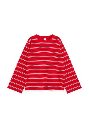 ARKET, ARKET STRIPED LONG-SLEEVED T-SHIRT - T-shirt à manches longues - red