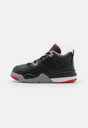 JORDAN 4 RETRO UNISEX - Krepšinio batai - black/fire red/cement grey/summit white