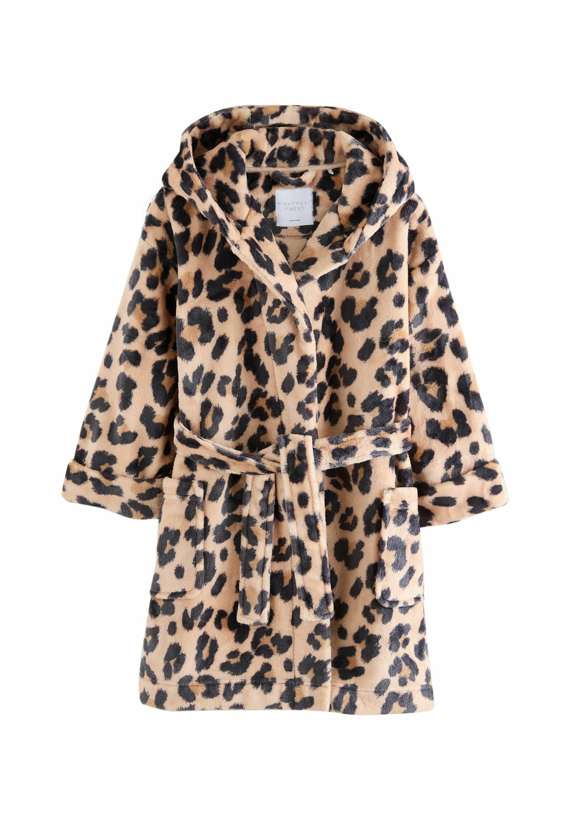 animal print dressing gown ladies Teddy Borg Leopard Print Dressing Gown