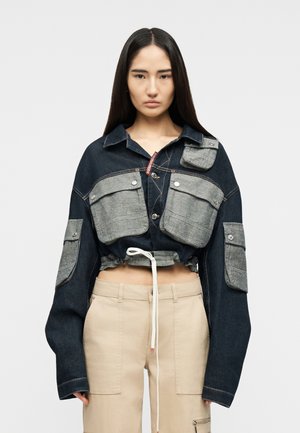 CROPPED JEAN - Τζιν μπουφάν - navy blue