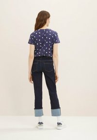 TOM TAILOR Print T-shirt - navy abstract dot print