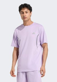 adidas Performance TECH APP - T-Shirt print - powder plum