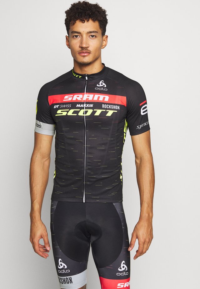 STAND UP COLLAR FULL ZIP SCOTT SRAM - T-Shirt print - black