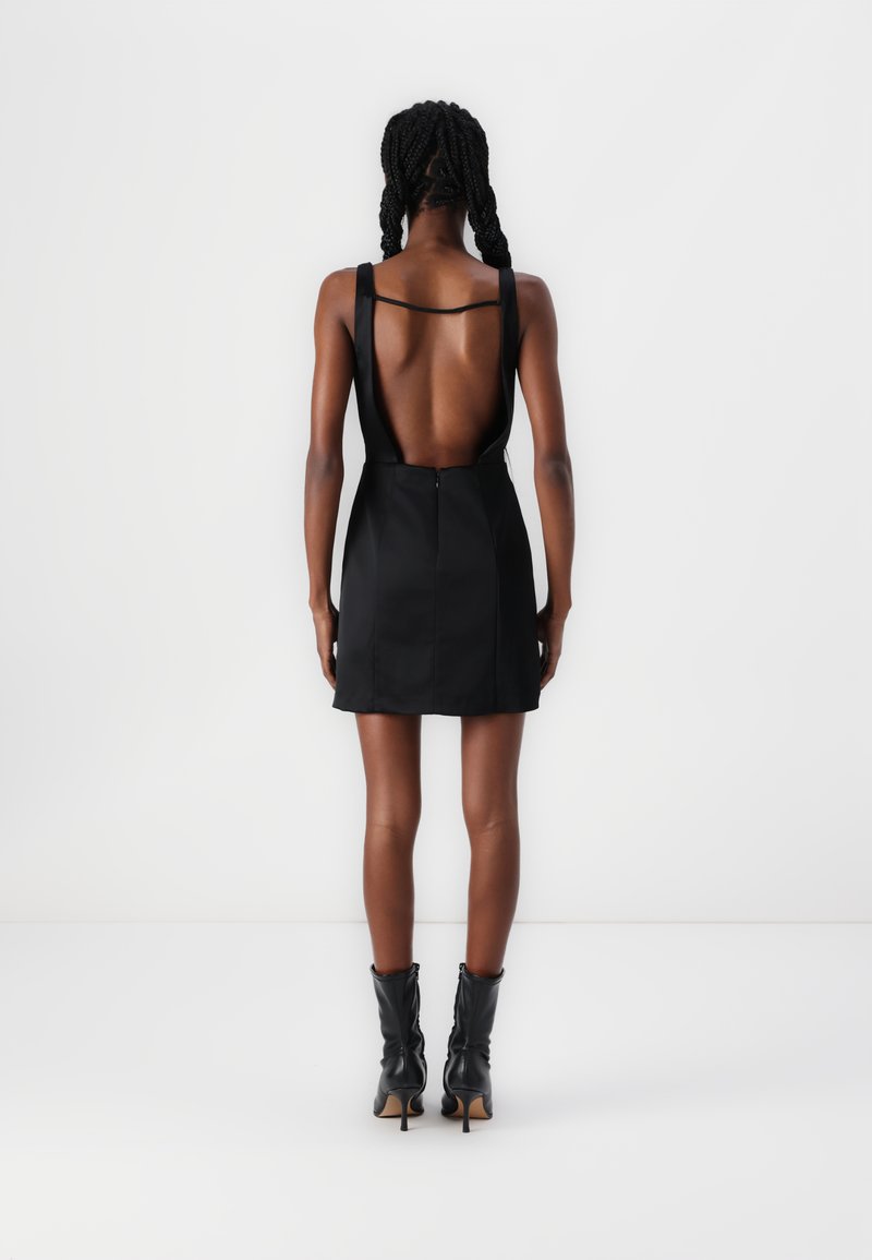 Abercrombie & Fitch High-Neck Satin Sculpt Mini Dress - Cocktail dress /  Party dress - black beauty/black - Zalando.co.uk