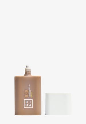 Brązowa cylindryczna butelka z białą nakrętką, opisana jako "626 THE EVERY SINGLE DAY SPF 50." Gładka powierzchnia, z dozownikiem na wcisk.