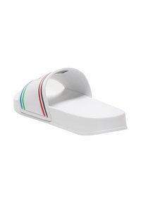 Hummel POOL SLIDE RETRO UNISEX - Sandales de bain - white