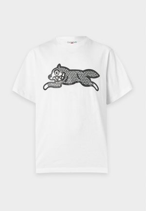 Icecream, GLITTER RUNNING DOG - T-shirt print - white