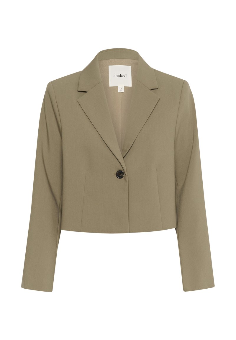 Soaked in Luxury Blazer groen gemêleerd