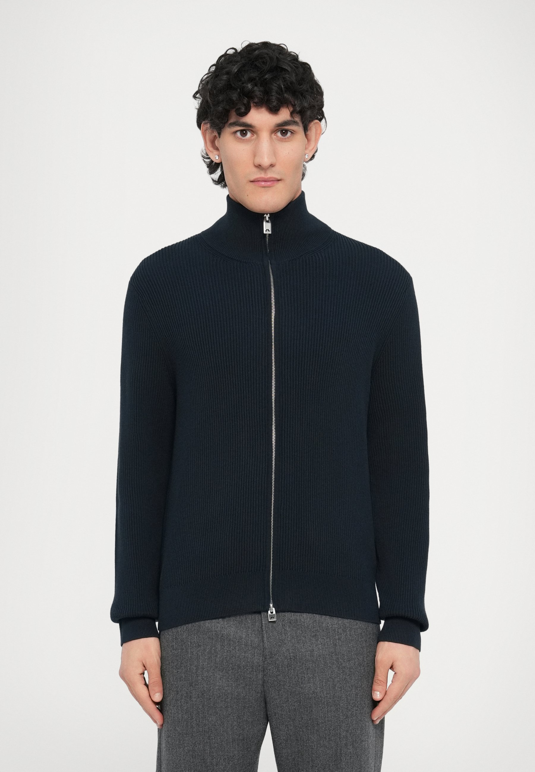 J.LINDEBERG ALEXIS FULL ZIP CARDIGAN - Cardigan - navy/dark blue