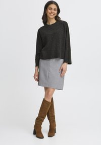Fransa Neule - charcoal melange