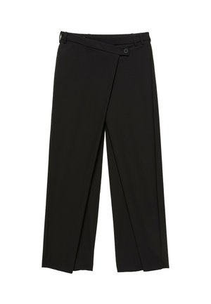 PULL&BEAR, CROSS-OVER WAIST - SMART TROUSERS - Pantalon classique - black