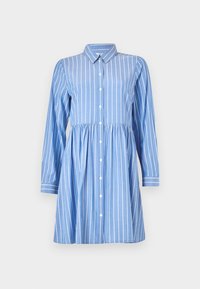STRIPED MINI DRESS - Abito a camicia - mid blue/white