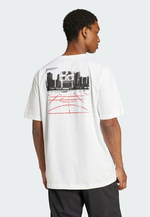 CODES PHOTOREAL GRAPHIC - Print T-shirt - white