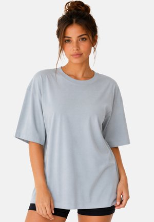 Reichstadt, REICHSTADT OVERSIZED DAMEN T-SHIRT 25RSW070 - T-shirt basic - light blue