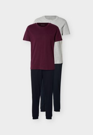 2 PACK - Pyjama - dark blue/bordeaux