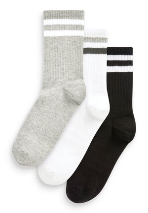 ARCH SUPPORT ANKLE 3 PACK - Strømper - black white grey