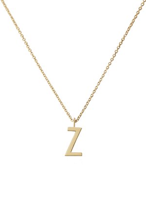 Design Letters HALSKETTE MIT GROß INITIAL CHARM GOLD (A-Z) - Halskette - gold-coloured