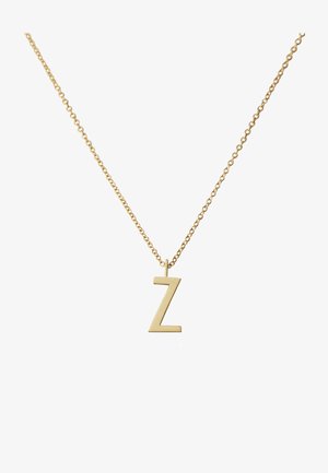 Design Letters HALSKETTE MIT GROß INITIAL CHARM GOLD (A-Z) - Halskette - gold-coloured