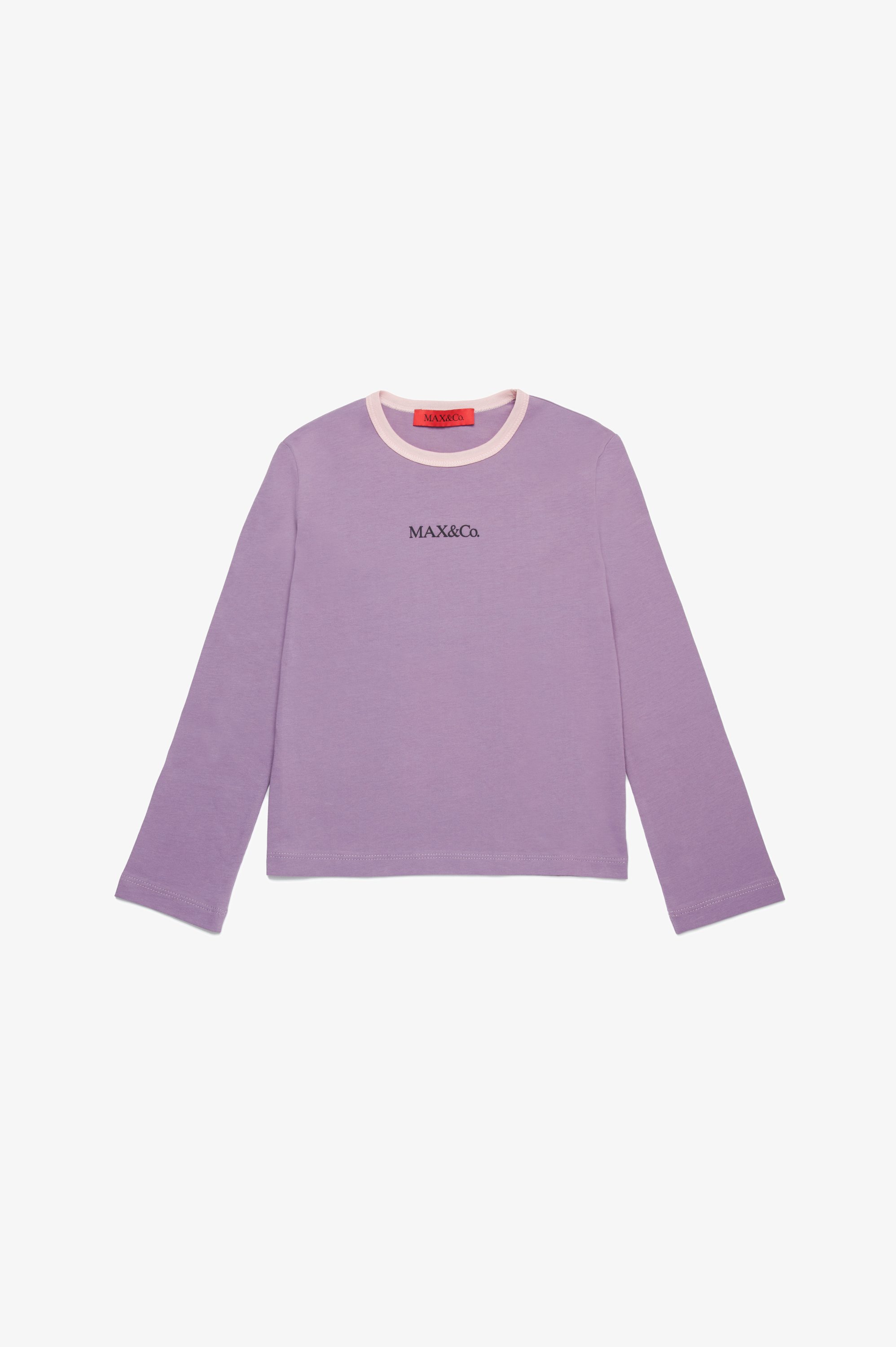 Maglietta a maniche lunghe in misto cotone mercerizzato Colore viola scuro - - 9467H-49X Maglietta a maniche lunghe in misto cotone mercerizzato Colore viola scuro - - 9467H-49X