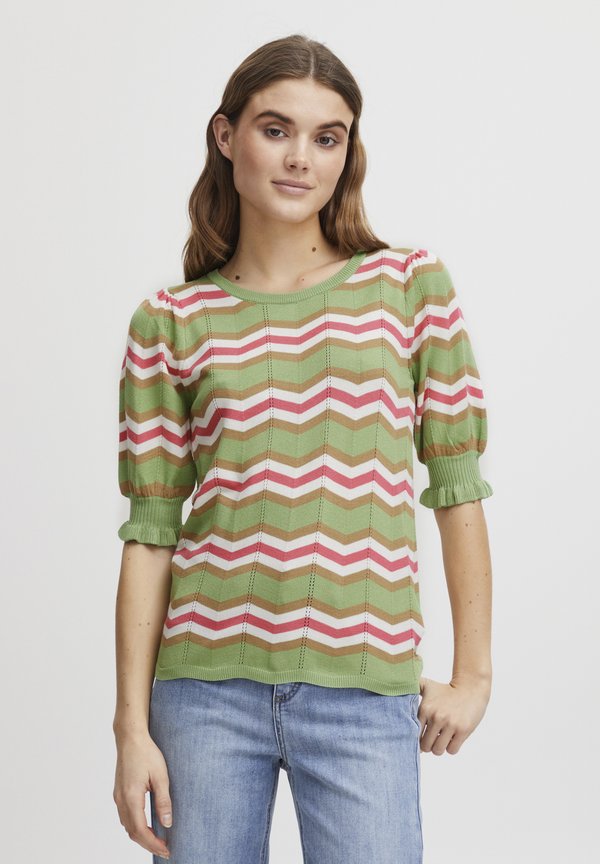 FRFLORIAN - Print T-shirt - forest shade mix