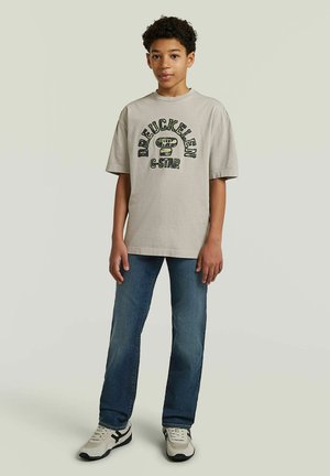 G-STAR, BOYS 3301 STRAIGHT TAPERED JEANS - Jean droit - dark aged