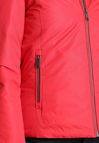 Tommy Jeans Bunda z prachového peří - red