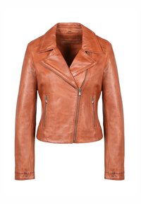 RUNA - Veste en cuir - cognac