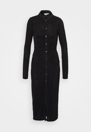 SHIMMER POLO DRESS - Vestido ligero - black