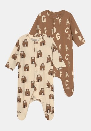NBNMULLI 2 PACK UNISEX - Dupačky na spaní - off-white