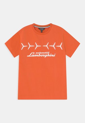 LOGO GRAPHIC - T-shirt z nadrukiem - orange argos