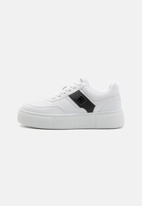 Armani Exchange - LACE UP - Sneakers laag - optical white/black Miniatuurafbeelding 1