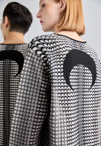 MARINE SERRE MOON SKIN JACQUARD UNISEX - Jersey de punto - stone grey