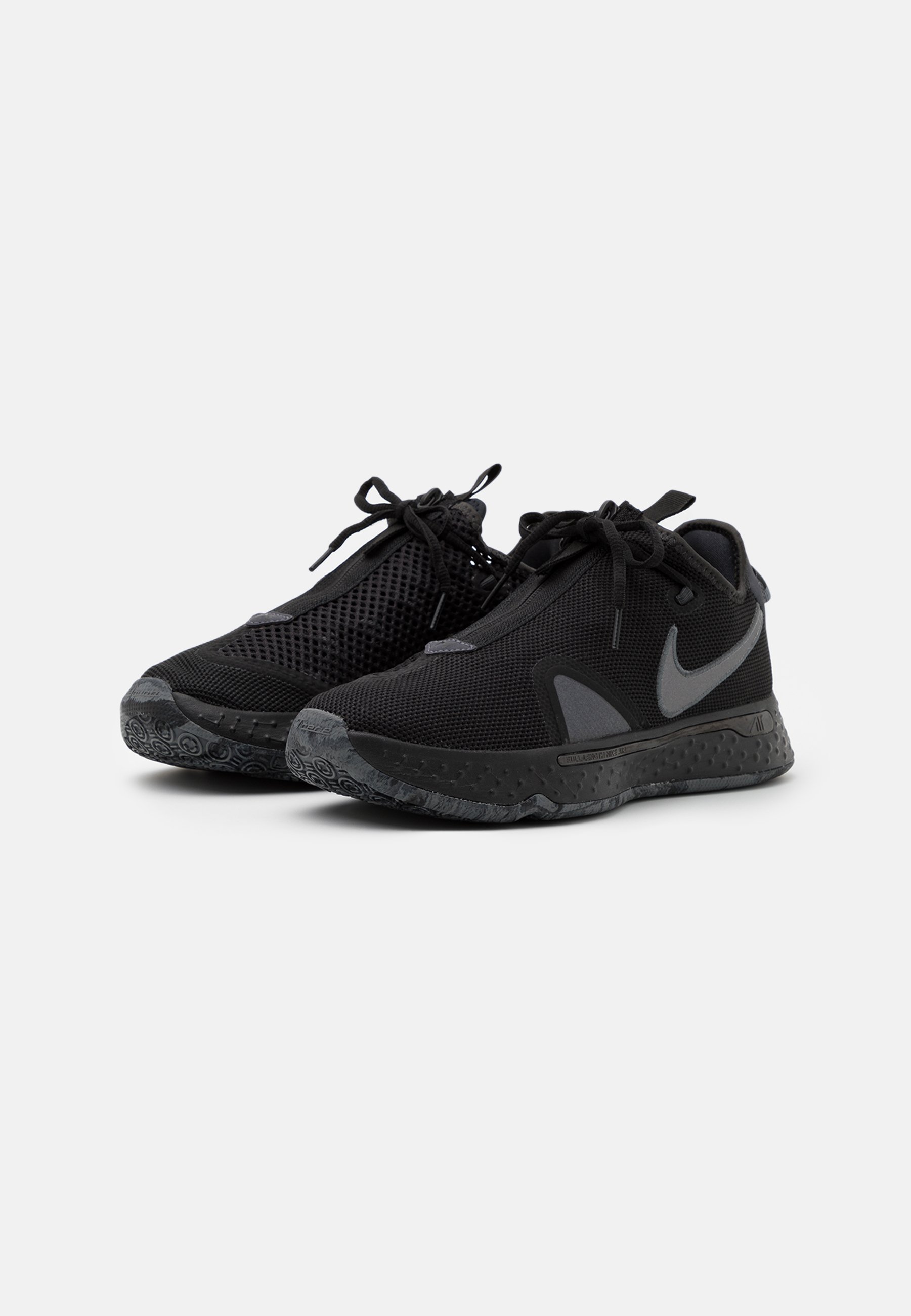 Nike Performance PG 4 - Basketball shoes - black/metallic dark  grey/black/cool grey/anthracite/black - Zalando.co.uk