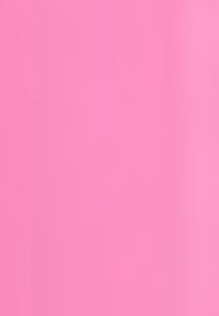 Kirkas vaaleanpunainen, sileä pinta, jossa on matta viimeistely. Väri on tasainen ilman kuvioita tai tekstuureja. Yksinkertainen, minimalistinen muotoilu.